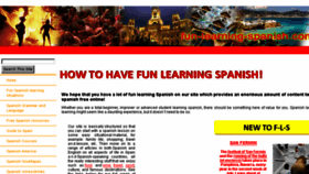 What Fun-learning-spanish.com website looked like in 2018 (5 years ago)