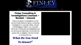 What Finleyinvestigations.com website looked like in 2018 (5 years ago)