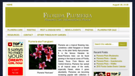 What Floridaplumeria.com website looked like in 2018 (5 years ago)
