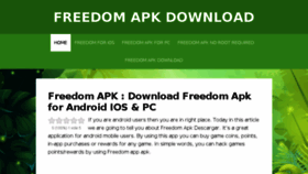 What Freedomapkk.com website looked like in 2018 (5 years ago)