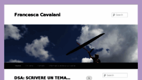 What Francescacavaiani.it website looked like in 2018 (5 years ago)