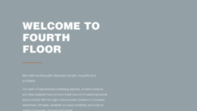 What Fourthfloorcreative.co website looked like in 2018 (5 years ago)