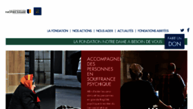 What Fondationnotredame.fr website looked like in 2018 (5 years ago)