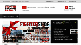 What Fightershopkaunas.lt website looked like in 2018 (5 years ago)