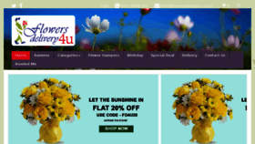 What Flowersdelivery4u.co.uk website looked like in 2018 (5 years ago)