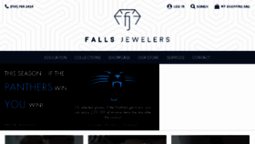 What Fallsjewelers.com website looked like in 2018 (5 years ago)