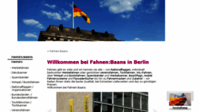 What Fahnen-baans.de website looked like in 2018 (5 years ago)