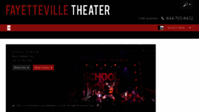 What Fayettevilletheater.com website looked like in 2018 (5 years ago)