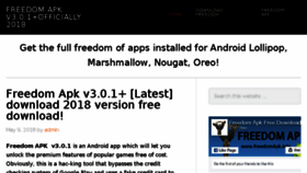 What Freedomapk.info website looked like in 2018 (5 years ago)