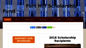 What Forthillscholarshipfund.org website looked like in 2018 (5 years ago)