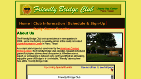 What Friendlybridgeclub.org website looked like in 2018 (5 years ago)
