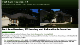 What Fortsamhoustonhousing.com website looked like in 2018 (5 years ago)