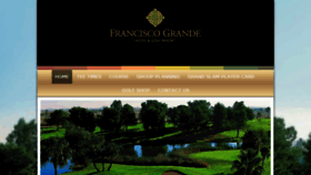 What Franciscograndegolf.com website looked like in 2018 (5 years ago)