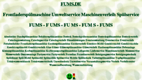 What Fums.de website looked like in 2018 (7 years ago)