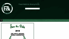 What Foodaddictsanonymous.org website looked like in 2018 (5 years ago)