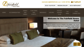 What Fairfieldhotel.co.uk website looked like in 2018 (5 years ago)