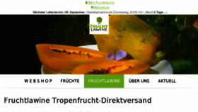 What Fruchtlawine.de website looked like in 2018 (5 years ago)
