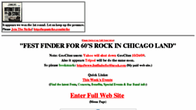 What Festfinderfor60srock.com website looked like in 2018 (7 years ago)