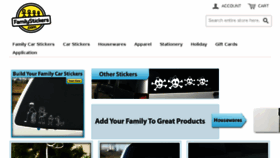 What Familystickers.com website looked like in 2018 (5 years ago)
