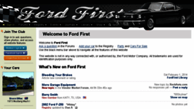 What Fordfirst.com website looked like in 2018 (5 years ago)