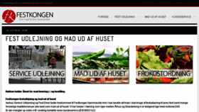 What Festkongen.dk website looked like in 2018 (5 years ago)