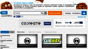 What Freelearning.pl website looked like in 2018 (7 years ago)