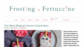 What Frostingandfettuccine.com website looked like in 2018 (5 years ago)