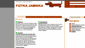 What Fizyka.org website looked like in 2018 (5 years ago)