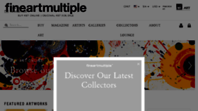 What Fineartmultiple.com website looked like in 2018 (5 years ago)