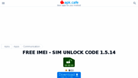 What Free-imei-sim-unlock-code.apk.cafe website looked like in 2018 (5 years ago)
