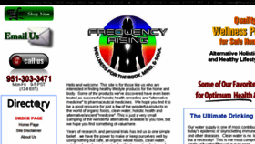 What Frequencyrising.com website looked like in 2018 (5 years ago)