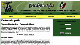 What Fantamagic.it website looked like in 2018 (5 years ago)