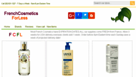 What Frenchcosmeticsforless.com website looked like in 2018 (5 years ago)