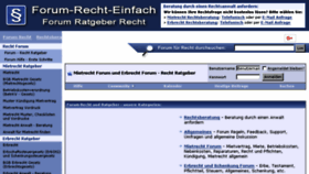 What Forum-recht-einfach.de website looked like in 2018 (5 years ago)