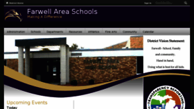 What Farwellschools.net website looked like in 2018 (5 years ago)