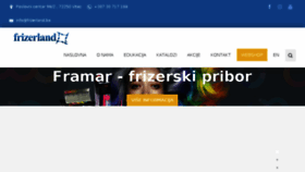 What Frizerland.ba website looked like in 2018 (5 years ago)