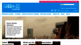 What Filmlondon.org.uk website looked like in 2018 (5 years ago)