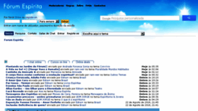 What Forumespirita.net website looked like in 2018 (5 years ago)