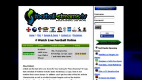 What Football-streams.tv website looked like in 2018 (5 years ago)