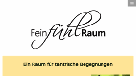 What Feinfuehlraum.de website looked like in 2018 (5 years ago)