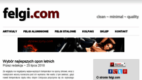 What Felgi.com website looked like in 2018 (5 years ago)