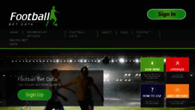 What Football-bet-data.co.uk website looked like in 2018 (5 years ago)