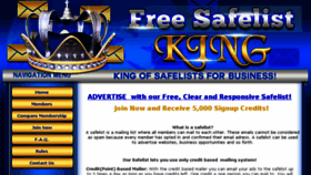 What Freesafelistking.com website looked like in 2018 (5 years ago)