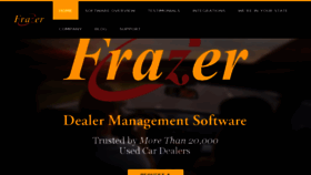 What Frazer.com website looked like in 2018 (5 years ago)