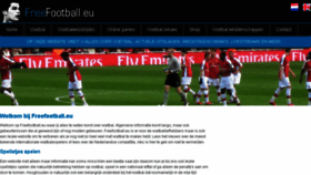 What Freefootball.eu website looked like in 2018 (5 years ago)