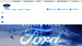 What Ford.co.uk website looked like in 2018 (5 years ago)