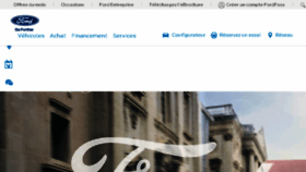 What Ford.fr website looked like in 2018 (5 years ago)