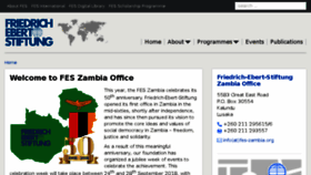 What Fes-zambia.org website looked like in 2018 (5 years ago)