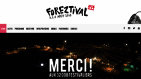 What Foreztival.com website looked like in 2018 (5 years ago)