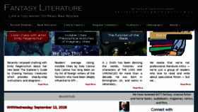 What Fantasyliterature.com website looked like in 2018 (5 years ago)